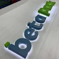 Оптовые индивидуальные 3D-буквы с подсветкой, наружные акриловые светодиодные вывески для коммерческих проектов зданий - рекламное оформление IP65