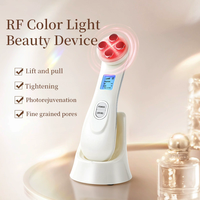 Appareil de massage facial électrique, lifting du visage, resserrement de la peau, multifonctionnel, soin des yeux, étanche, rechargeable par USB, aluminium, portable