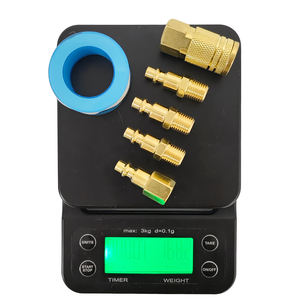 Adaptateurs de tuyau d'air robustes 1/4" NPT, 4 raccords rapides mâles et 1 femelle avec ruban d'étanchéité, accessoires de compresseur - Product Image 2