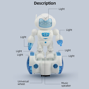 Braccio Robotico Intelligente per Bambini, Robot Danzante Elettrico Educativo in Plastica con Luci e Musica, Giocattolo Musicale che Gioca il Ruolo di Poliziotto - Product Image 5