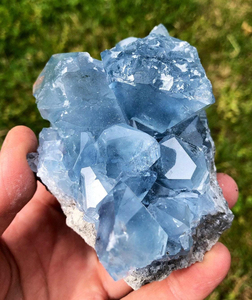 Cristal de Celestita Azul Cielo Natural al por Mayor, Clúster de Cristales en Bruto, Espécimen Mineral, Piedra de Cristal Curativa, Decoración para el Hogar, Regalo de Meditación Reiki - Product Image 2