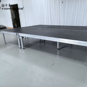 Wenger Quality Aluminium Modular <b>Stage</b> Platform Adjustable Legs 800KG Load Capacity for Events Weddings <b>Lighting</b> DJ - Product Image 1