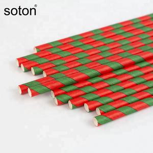 Pajita de papel Kraft marrón biodegradable cruda reutilizable Oganic de alta calidad para fiesta cumpleaños boda - Product Image 4