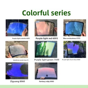 Película Protectora <span class=keywords><strong>Solar</strong></span> para Ventanas de Auto, Aislante Térmico, Privacidad, Cambio de Color, Parabrisas Delantero Colorido, Rechazo de Rayos UV del 99% - Product Image 4