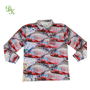 Design personalizzato sublimato stampato con bottone a maniche lunghe camicia da pesca Upf 50 + - Product Image 5