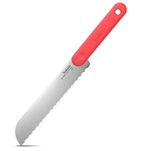 Cuchillo para pan de acero inoxidable con mango naranja - Product Image 1