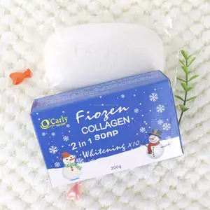 RT O'Carly Skincare Frozen Collagen Soap Double Whitening Made 100% Pure Deep Clean Bath Body Lighten Soap