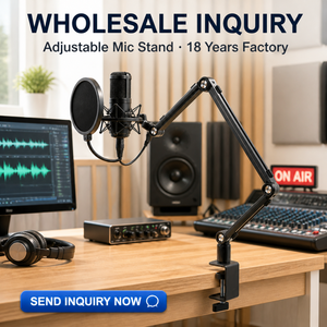 Boxiang 18Y Factory – Bras de micro en aluminium robuste avec gestion de câbles intégrée pour SM7B, studio, podcast, OEM, vente en gros - Product Image 6