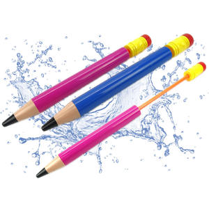 12PCS 34CMウォーターサマートイプラスチックハンドヘルドペンシェイプポンプキャノンウォーターガン子供用 - Product Image 1