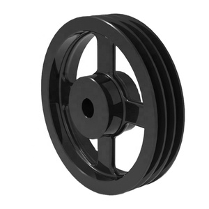 Poulies de courroie trapézoïdale à trois rainures série <span class=keywords><strong>SPA</strong></span>, norme européenne, pré-percées, 4 branches, en fonte, personnalisables OEM - Product Image 1