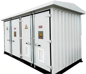 Maßgefertigte Hochspannungs-Komplettanlage 300KVA~ 1600kVA Außenverteilerstation Elektrischer Schaltkasten - Product Image 2