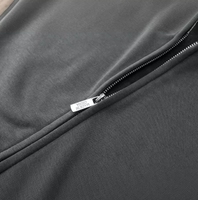 Peso pesado YKH 360GSM Fleece Fabric Sudadera con capucha de gran tamaño Logotipo personalizado en blanco Alta calidad Zip up Hoodie para hombres