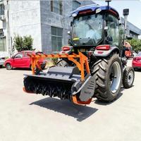 Máquina de recuperación de tierras de tractor grande/máquina pionera hidráulica de bosque de montaña/trituradora de arbustos de suspensión de tres puntos