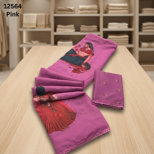 Trend Setter Indian Saree para amantes de la moda Diseñador indio Último Sari tradicional Exclusivo Fancy Party Wear Ropa de novia - Product Image 3