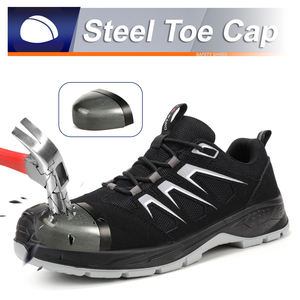 JIANKUN Bottes unisexes en cuir de vache Mode SBP/EH Anti-perforation/anti-écrasement Embout en acier <span class=keywords><strong>Chaussures</strong></span> de sécurité décontractées pour <span class=keywords><strong>hommes</strong></span> <span class=keywords><strong>Chaussures</strong></span> de sport industrielles Hiver - Product Image 3