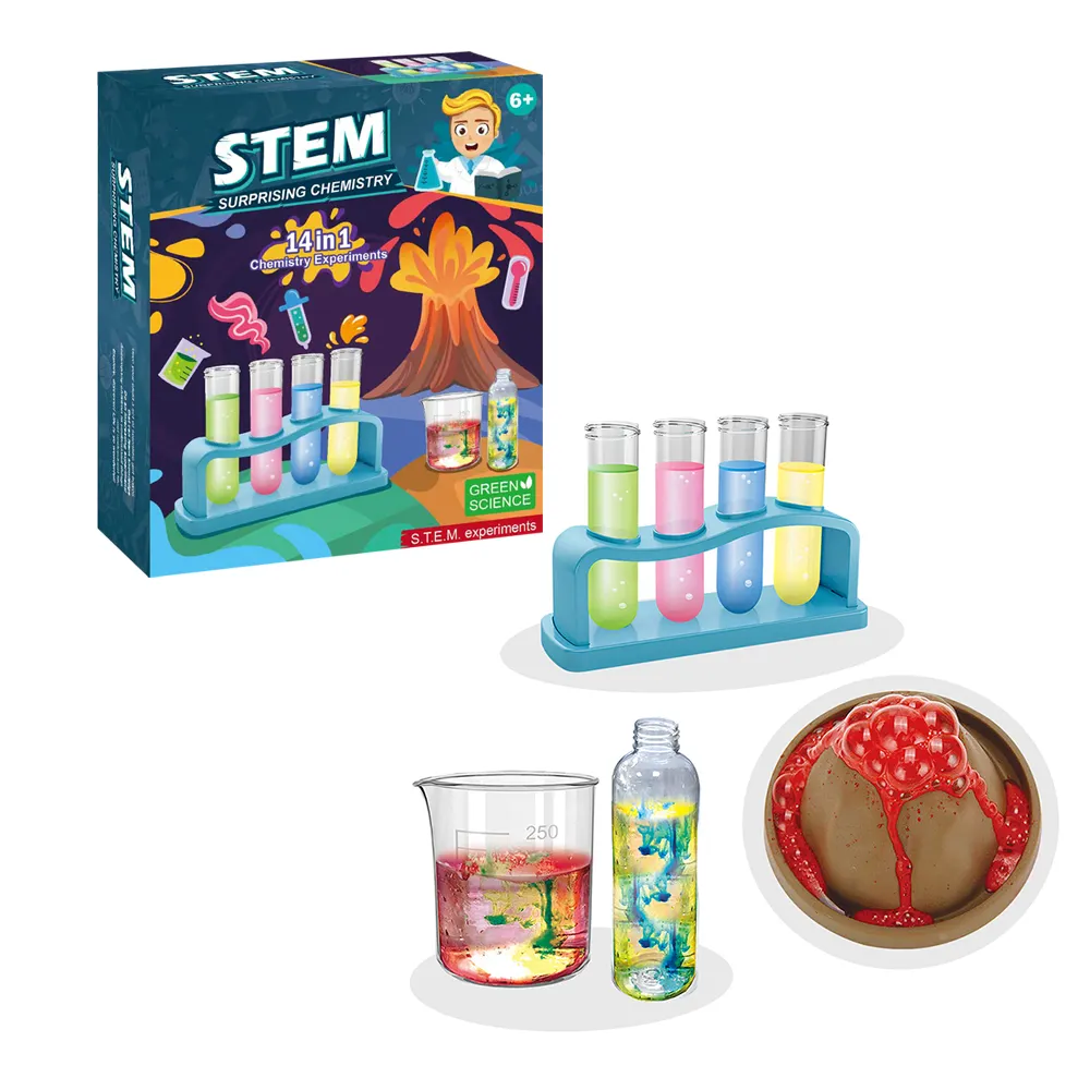 14 in 1 Surprising Chemistry Kids Science Kits STEM Children Toys Educational Learning Chemistry Science Experiment for Kids