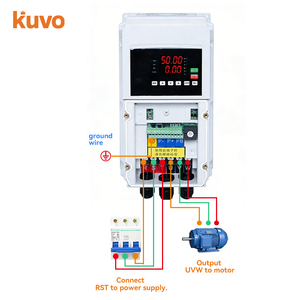 Variateur de fréquence triphasé KUVO 380V 2,2kW-18,5kW IP65 avec communication RS485 et VFD - Product Image 2