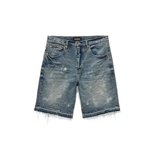 Высококачественные летние джинсовые шорты DiZNEW, мужские джинсовые короткие штаны, джинсовые обтягивающие мужские шорты