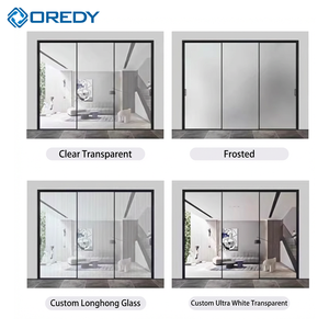 <span class=keywords><strong>Puerta</strong></span> Corredera Eléctrica de Vidrio con Acabado Moderno OREDY, con Tecnología de Levitación, Impermeable, Garantía de 2 Años, para Uso en Villas y Hoteles - Product Image 3