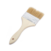 Pinceaux à peinture personnalisés avec logo, pinceaux professionnels à manche en bois, ensemble de pinceaux à peinture avec virole en acier inoxydable