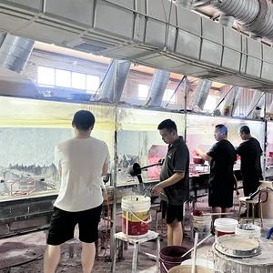 Prensador de parrilla de hierro fundido (con mango de madera mejorado), antiadherente, respetuoso con el medio ambiente, para hacer hamburguesas <span class=keywords><strong>a</strong></span> <span class=keywords><strong>la</strong></span> parrilla, <span class=keywords><strong>carne</strong></span> personalizable - Product Image 6