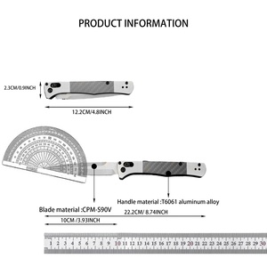 มีดพับ BM4170 สำหรับขายส่ง DIY OEM สำหรับตั้งแคมป์ แข็งแรง ทนทาน คมกริบ ใช้สำหรับล่าสัตว์และใช้งานอย่างปลอดภัย - Product Image 6