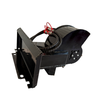 Nouvelle déchiqueteuse de souches et broyeur de bois multifonctionnel hydraulique ZM, mini et grand modèle, à fixer sur un mini-chargeur frontal, garantie 6 mois