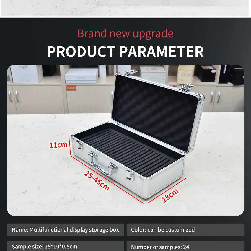 Factory Custom Marble Quartz Case Carry Board Catalog Suitcase Solid Surface Aluminum Case Stone Ceramic Tile Display Sample Box
