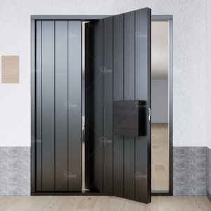 Puertas Pivotantes Frontales <span class=keywords><strong>de</strong></span> Lujo Europeas, Modelos <span class=keywords><strong>de</strong></span> Puertas Metálicas Modernas para Exteriores, Puertas para Casas - Product Image 3