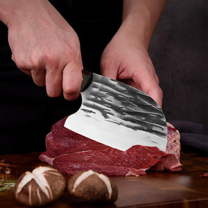 Cuchillo de Carnicero de Acero Inoxidable Forjado a Mano con Mango de Madera para Desollar y Cortar Carne de Cerdo - Product Image 2