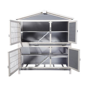 Kaliteli ahşap 3 katlı tavşan kafesi kapalı küçük satılık evcil hayvan evleri - Product Image 1