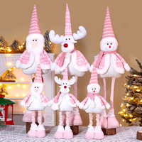 Weihnachtliches Plüschtier, Weihnachts-Stoffpuppe, Festliche Kuscheltiere, Weiche Dekoration, Weihnachtsmann, Papa Noel, Plüsch-Rentier, Elch, Schneemann