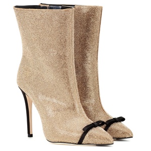 Bottines dorées à talon haut avec strass pour femme, chaussures de luxe, à la mode, automne, <span class=keywords><strong>2021</strong></span> - Product Image 2