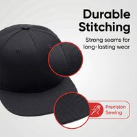 Gorra Snapback de 6 Paneles Estructurada con Visera Plana, Mezcla de Poliéster, Bordado a Máquina, Cierre Ajustable con Hebilla, Logotipo Personalizado, Venta al Por Mayor