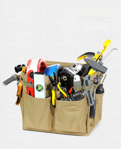 Multi Compartment <b>Tool</b> Duffle Bag With Double Handle Open Top Universal Storage For <b>Tools</b> And Equipment 15-19 Pockets - Product Image 2