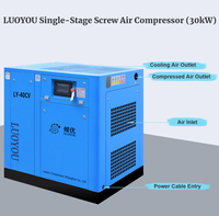 Compresseur d'air à vis haute puissance 80L 90KW 380V avec moteur PLC pour équipement industriel d'atelier, livraison rapide, directement de l'usine