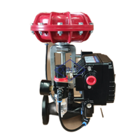 XYSP32 avec corps WCB et positionneur SMC vanne de commande pneumatique à diaphragme de contrôle de débit proportionnel