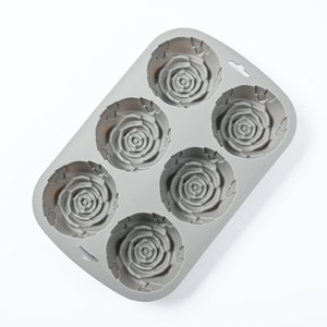 Moule à donuts en silicone sur mesure à 6 cavités, outil de cuisson, résistant au four et au lave-vaisselle, pour la fabrication de gâteaux et de pâtisseries - Product Image 5