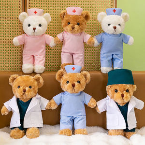 Hadiah Rumah Sakit boneka dokter lembut kustom dan Beruang Suster boneka Teddy lucu kualitas tinggi - Product Image 5