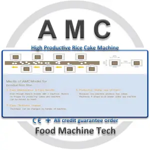 En iyi fiyat doğa pirinç kraker makinesi + pirinç keki makinesi aperatif makineleri pirinç keki işleme