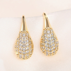 Teardrop Hook Earrings for Women <b>French</b> Style Daily Wear Ear Accessories - Product Image 5