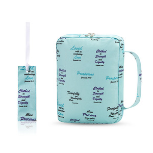 Tùy Chỉnh Kinh Thánh Bìa Bền Nhà Thờ Túi Phụ Nữ Dây Kéo Di Động Kinh Thánh Trường Hợp Với Xử Lý - Product Image 4