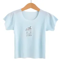 Hoge Kwaliteit Mousseline Boom Leuke Custom Katoenen Doek Kids Baby T-shirt Voor Baby