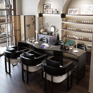 <span class=keywords><strong>Table</strong></span> de <span class=keywords><strong>manucure</strong></span> élégante chic bon marché tiroir grande capacité usine directe bois beauté ongles bureau - Product Image 6