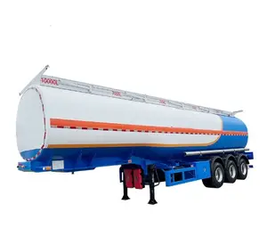 Remorque de camion-citerne d'huile/carburant avec le matériel d'alliage d'Alunimun 45000 litres