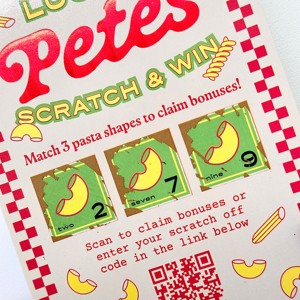 Funny Food Promotional Lottery Pack &amp; Business <strong>Card</strong> Gifts Digital <strong>Printing</strong> <strong>Scratch</strong> <strong>Card</strong> Design for Business Win - Product Image 2