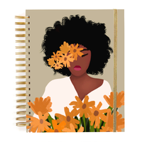 Grand carnet à spirale B5, couverture personnalisable, papier imprimé CMJN, pour l'école, planificateur de bien-être pour jeunes filles, reliure cousue