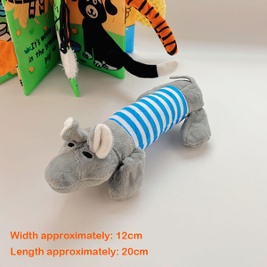 Üretici toptan Anti-Bite stres giderici peluş evcil oyuncaklar sevimli karikatür köpek kedi ördek fil domuz nakış oyuncaklar - Product Image 4