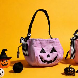 Nuevas Bolsas de Caramelos de Calabaza para Halloween, Cestas Pastel con Lazo, Cubos de Caramelos de Halloween para Niños, Bolsas de Regalo, Bolsas de Transporte - Product Image 4