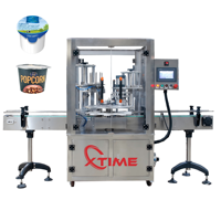 Machine de scellage thermique automatique Xtime durable pour bols et gobelets en papier pré-découpés pour aliments, snacks, chips, pop-corn et nouilles